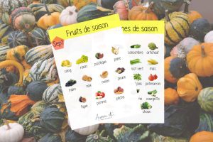 Fiches mémo des fruits et légumes du mois de septembre à télécharger