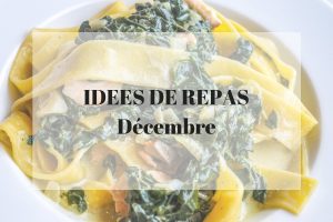 Idées de repas pour le mois de décembre avec fiches mémo des fruits et légumes du mois à télécharger