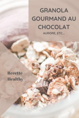 Recette d'un granola gourmand au chocolat, qui plait particulièrement aux enfants, avec fiche recette à télécharger