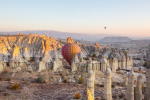 Envol des montgolfières en Cappadoce