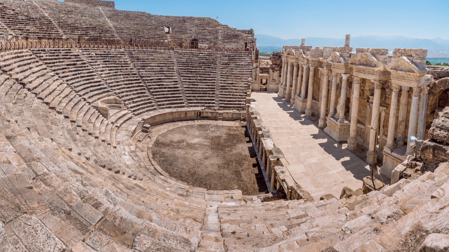Hierapolis, ruine turque, spectacle à ciel ouvert